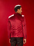 Men's Maroon Velvet Fancy Blazer